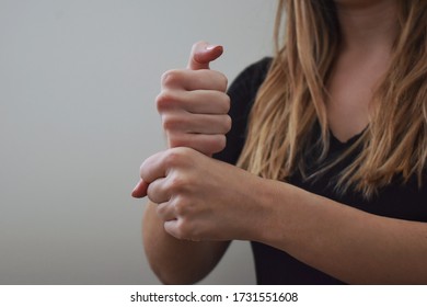 American Sign Language Interpreter Signing