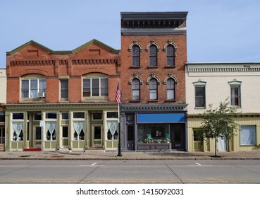 American Small Town Old Fashioned Main Street Storefronts