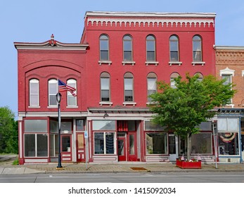 American Small Town Old Fashioned Main Street Storefronts