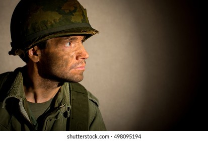 American Soldier Portrait - Vietnam War