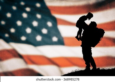 American Soldier Silhouette