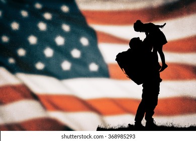 American Soldier Silhouette