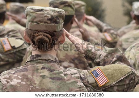 American Soldiers Salute. US Army. Military forces of the United States of America. US army. Memorial day. Veterans Day. 