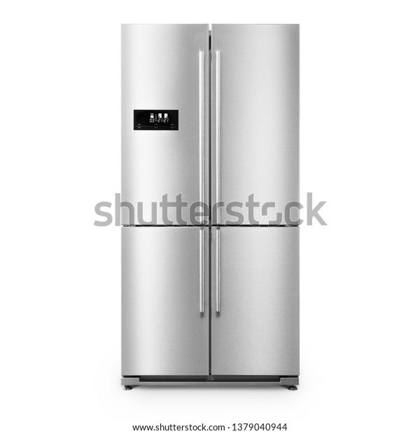 American Style Fridge Freezer Isolated On Stock Photo Edit