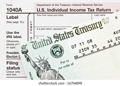 American Tax Form And Refund Check