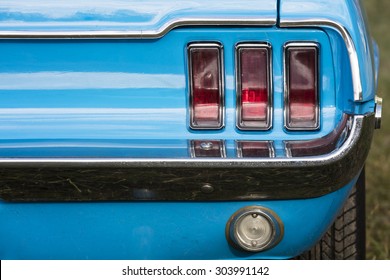 American Vintage Car, Rear View 