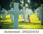 American War Cemetery at Omaha Beach, Normandy