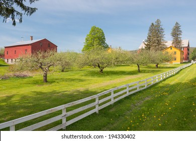 American Wooden Farms In The Berkshires, Massachusetts, USA