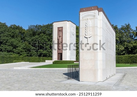 Similar – Image, Stock Photo Luxembourg. Monument of Remembrance Gelle Fra or Golden Lady is a war memorial in Luxembourg City. Dedicated to Luxembourgers who volunteered for service in armed forces of the Allied Powers during World War I