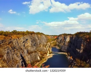 The Velká Amerika in the Czech Republic. The limestone quarry nicknamed 