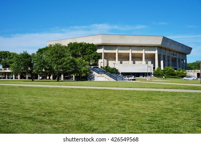 AMES, IA -25 MAY 2016- The Hilton Coliseum Sports Arena At Iowa State University (of Science And Technology), Home Of The Cyclones.