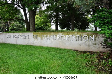 AMES, IA -25 MAY 2016- The Iowa Department Of Transportation In Downtown Ames, Iowa. 