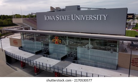 Ames, IA - May 22, 2022: Iowa State University college football stadium