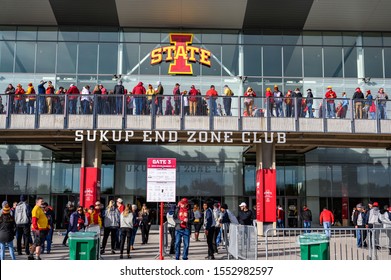 Ames, Iowa, USA - 10/2019: External View Of Iowa State Cyclones Football Jack Trice Stadium