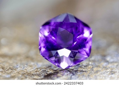 amethyst gemstone natural beautiful purple color  