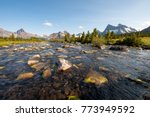 Amethyst lakes in Jasper national park, Alberta, Canada
