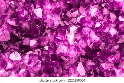 Amethyst Purple Crystals. Gems. 