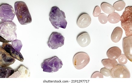 Amethyst Rose Quartz Healing Crystal