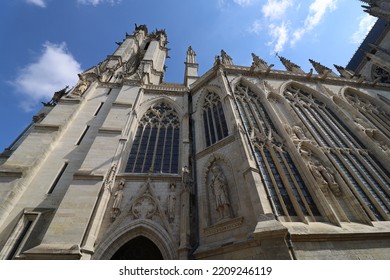 Amiens, France - 08 15 2022 : Notre Dame D'Amiens Cathedral, City Of Amiens, Somme Department, France