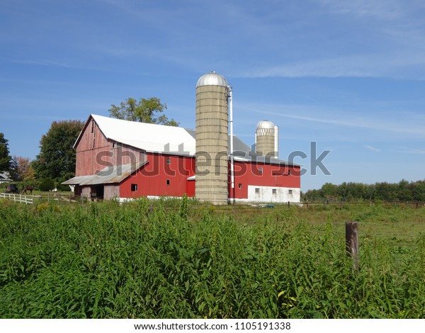 Amish Barn Indiana Buildings Landmarks Stock Image