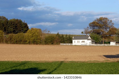 Amish One Room School House In Countryside