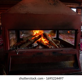 Amman, Jordan, 17th Of March 2019: Wadi Rum Bedouin Tent Campfire