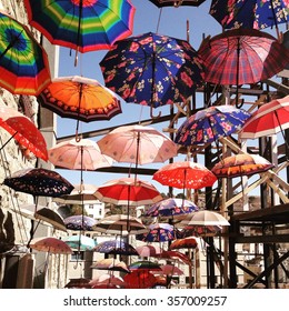 Amman, Jordan - Summer  2015: Umbrella overload - Shutterstock ID 357009257