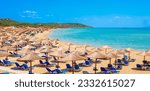 Ammolofoi beach near Kavala, Greece, Europe. Nice sand and clear water