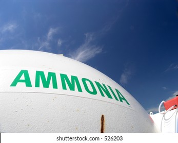 Ammonia Tank In Midwest USA, Fertilizer To Feed The World