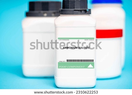 Ammonium sulfate is a nitrogen source commonly used in bread-making, as well as in some baked goods and snack foods. It is typically used in a powdered form.