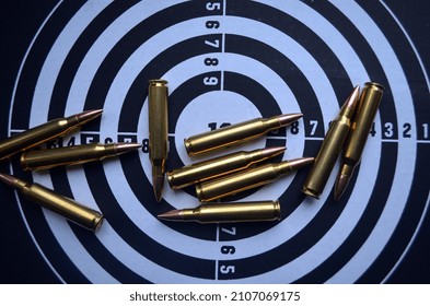 Ammunition .223 Remington Caliber. January 16, 2022, Kiev, Ukraine