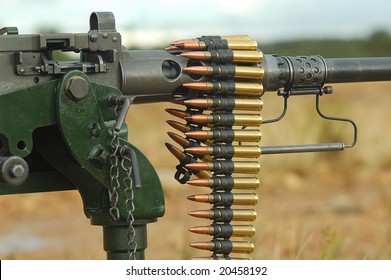 ammunition rib on a Anti-Aircraft Machine Gun