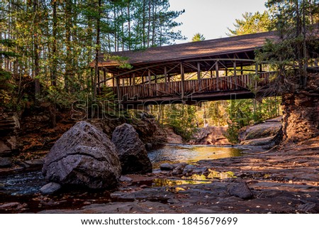 Amnicon Falls State Park in the fall.