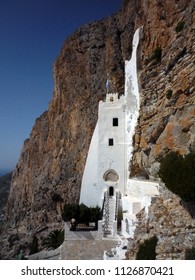 Amorgos, Ciclades, Greece, 08/17/2008:  Hozoviotissa Monastery