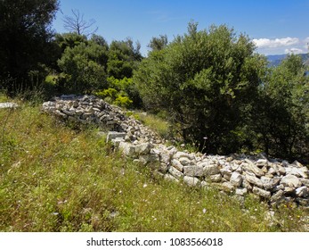 Amos ancient city area on the shore of Marmaris gulf near Kumlubuk, Iclemer and Turunc towns. Turkish riviera - Shutterstock ID 1083566018