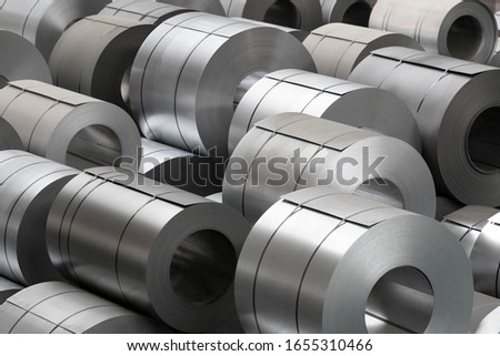 amount of steel coils in warehouse, heavy industries