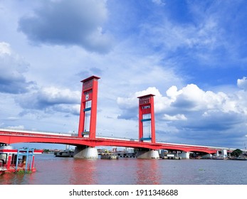 Ampera bridge during the day