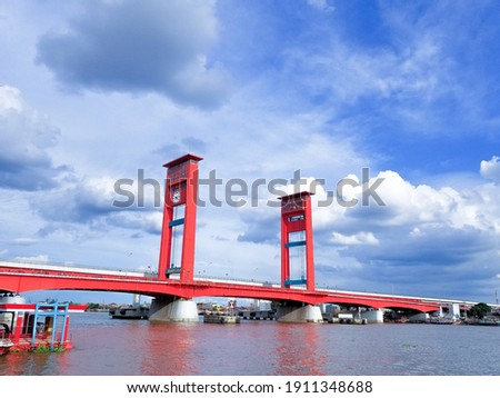 Ampera bridge during the day