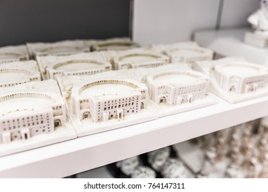 Amphitheater Of Coliseum Aspendos In Miniature Is Sold As A Souvenir In The Market