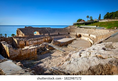 Amphitheater In Tarragona, Roman Ruins