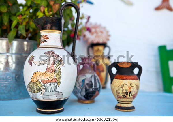 Amphora Redfigure Vase Painting Greek Goddess Stock Photo Edit