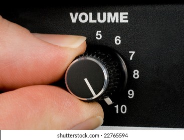 Amplifier Volume Knob Turned To Ten