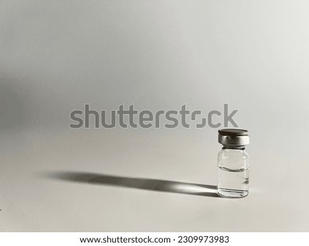 Ampoule. Hyaluronic acid vial for aesthetic medicine procedures, surgery, vaccine
