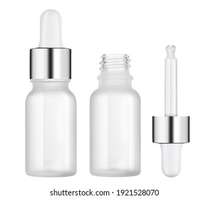 Ampoule With Pipette And Dispenser, Small Bottle For Cosmetics