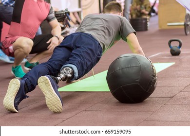 an amputated limb, the rehabilitation of military soldiers field amputation, a disability and sport - Powered by Shutterstock