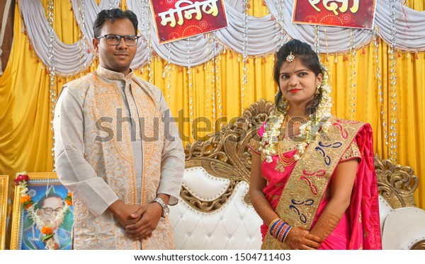 Amravatimaharashtraindia 7 July 2019 Indian Bride People