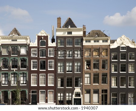 Similar – Image, Stock Photo Beautiful Architecture Of Dutch Houses On Amsterdam Canal In Autumn