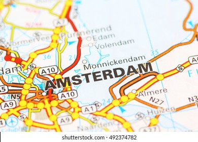 Amsterdam Area On A Map