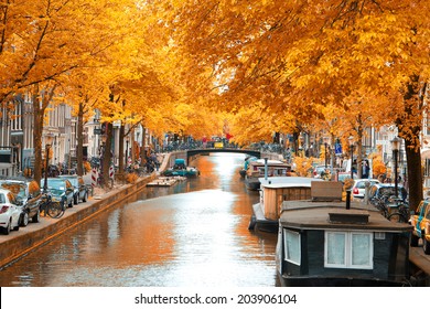 Amsterdam Autumn. Beautiful Places In Europe