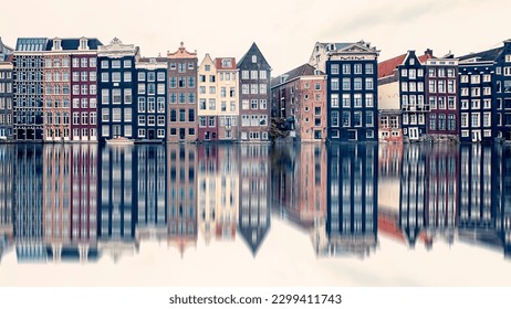 Amsterdam City in the evening, The Netherlands - Powered by Shutterstock